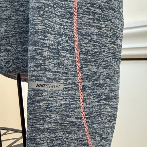 Nike Gray Heather Quarter-Zip Pullover with Coral Zipper - Picture 6 of 11